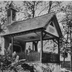 Waldkapelle beim Botenhof 1923 in Laßnitzhöhe damals Gemeinde Wöbling Waldkapelle beim Botenhof 1923 in Laßnithöhe damals Gemeinde Wöbling