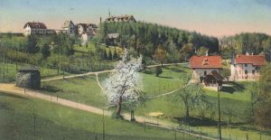 Sonnenvilla und Villa Bergfried mit Kurhaus um 1910 Sonnenvilla und Villa Bergfried mit Kurhaus um 1910
